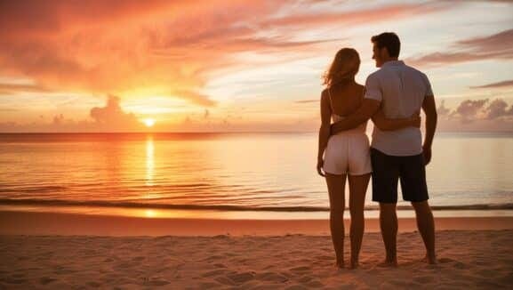 Couple romantique dans une love room avec jacuzzi pour un week-end en amoureux